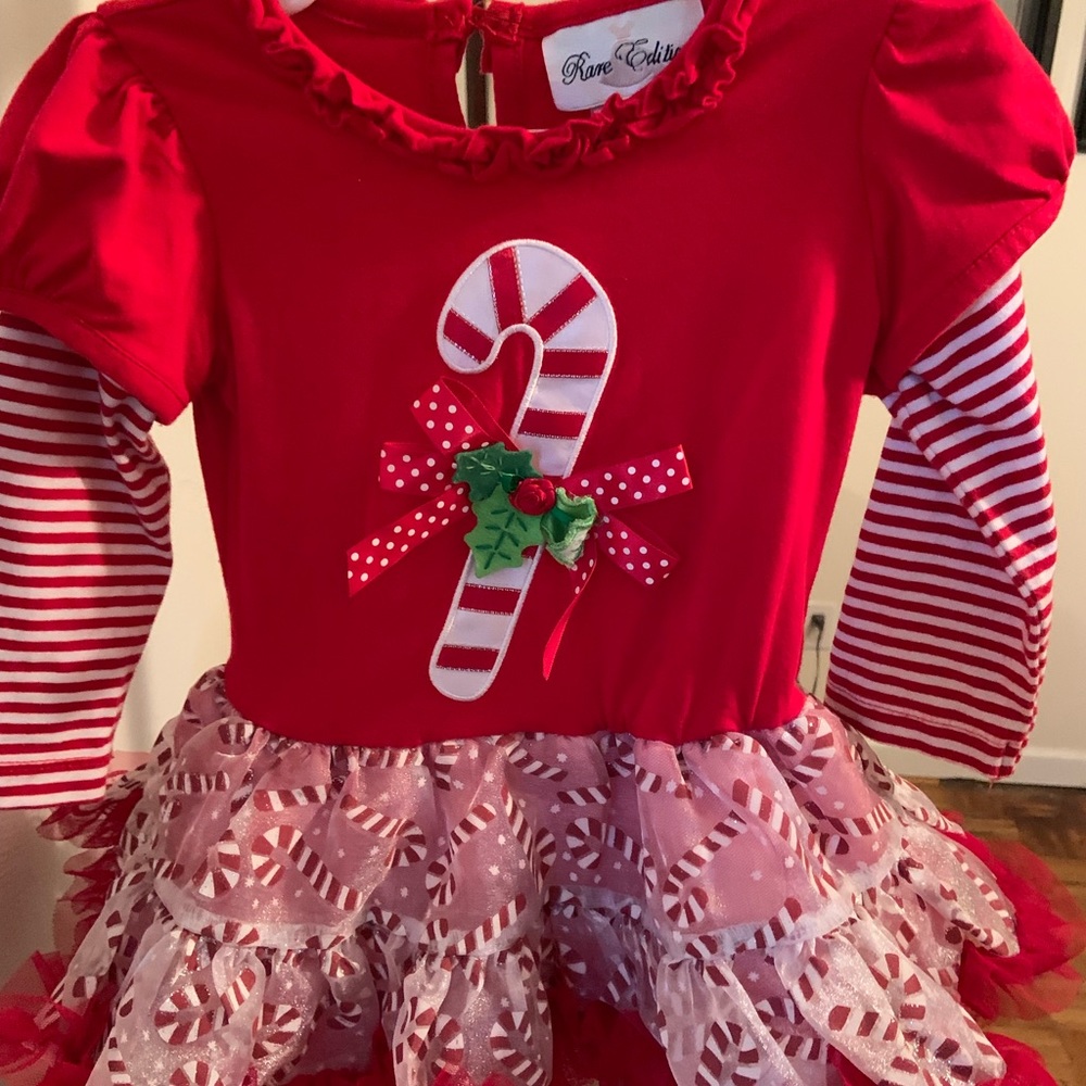 24 months candy cane holiday dress